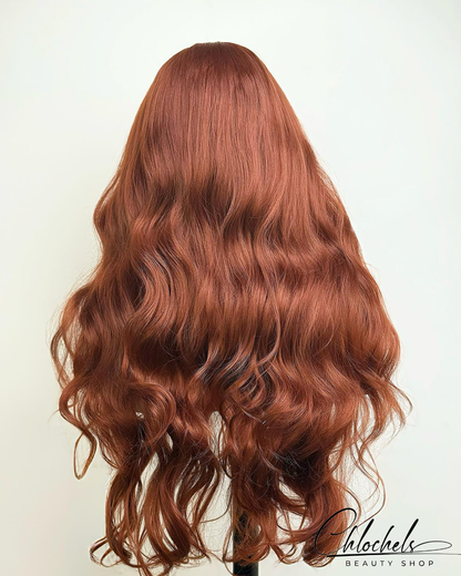 Perruque Bouclée Méchée Miel – Volume Luxe & Effet Naturel