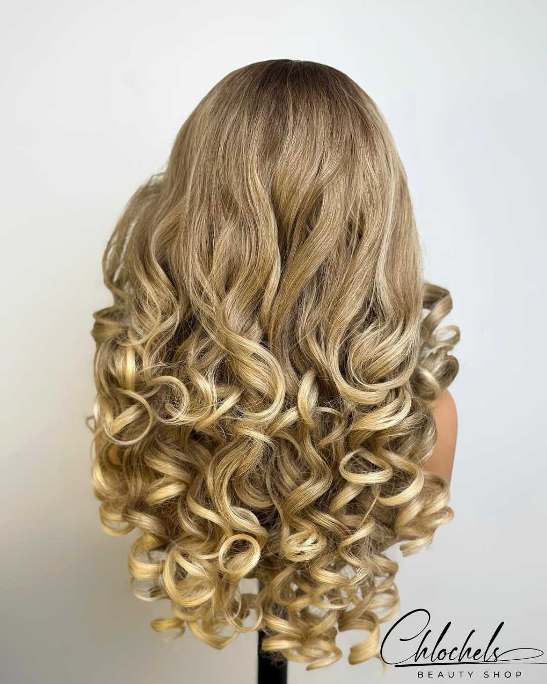 perruque semi-naturelle bouclée 26 pouces